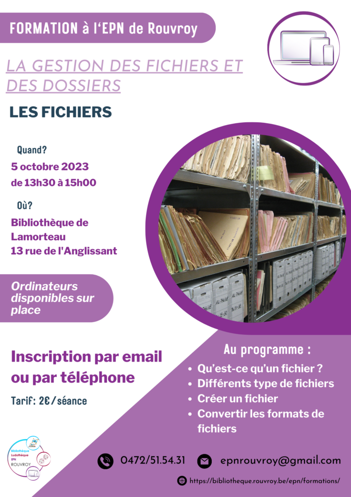 Formation EPN : Les fichiers – 05/10